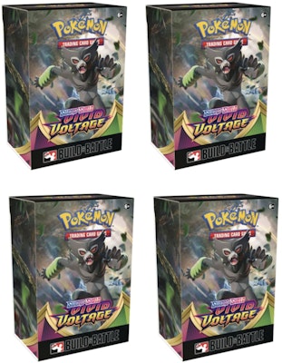 2020 Pokemon TCG Sword & Shield Vivid Voltage Build & Battle Box Pre-Release 4x Lot Buy 2020 Pokemon TCG Sword & Shield Vivid Voltage Build & Battle Box Pre-Release 4x Lot