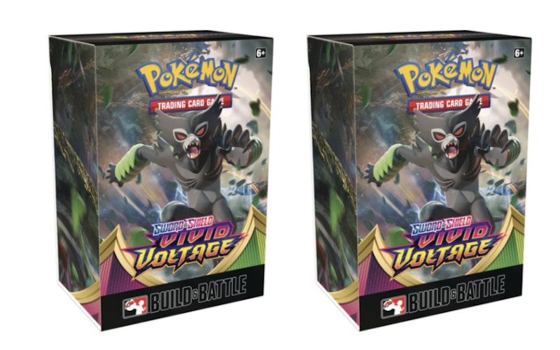 2020 Pokemon TCG Sword & Shield Vivid Voltage Build & Battle Box Pre-Release 2x Lot
