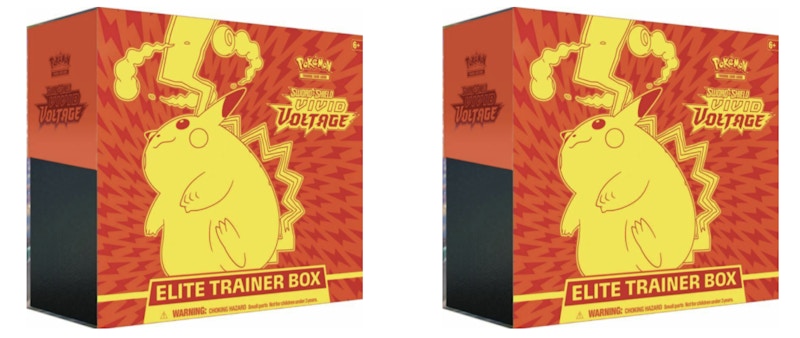 2020 Pokemon TCG Sword & Shield Vivid Voltage Elite Trainer Box 2x Lot