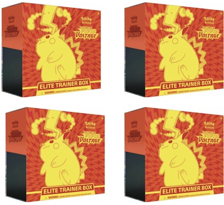 2020 Pokemon TCG Sword & Shield Vivid Voltage Elite Trainer Box 4x Lot Buy 2020 Pokemon TCG Sword & Shield Vivid Voltage Elite Trainer Box 4x Lot