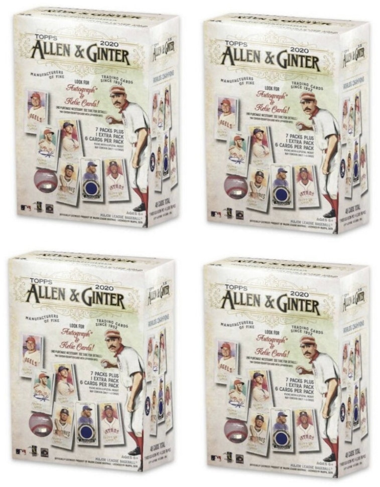 2020-topps-allen-and-ginter-baseball-blaster-box-4x-lot