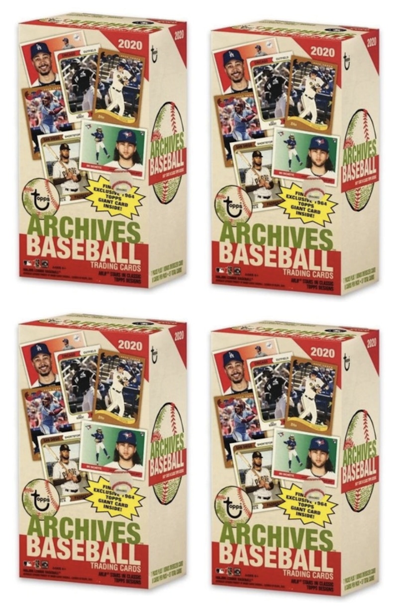 Buy 2020 Topps Archives 棒球闪耀盒 4盒装批量