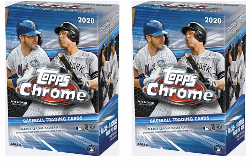 2020-topps-chrome-baseball-blaster-box-2x-lot