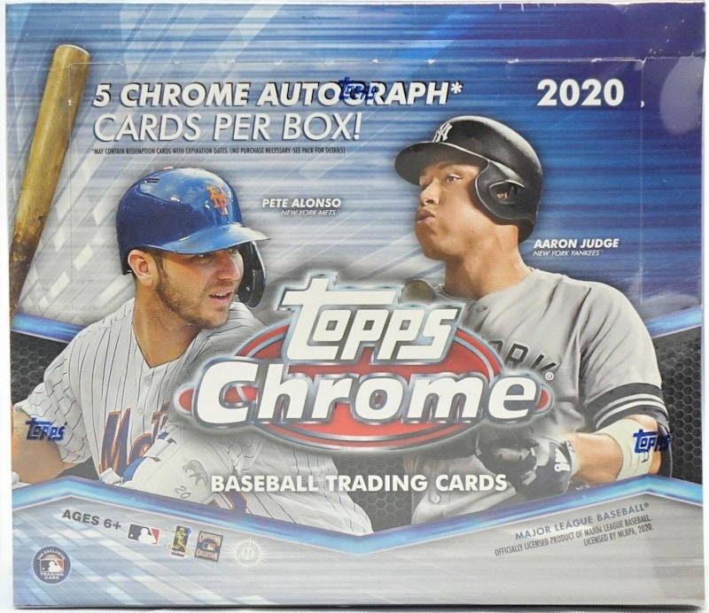 2020 Topps Chrome Baseball Jumbo Box