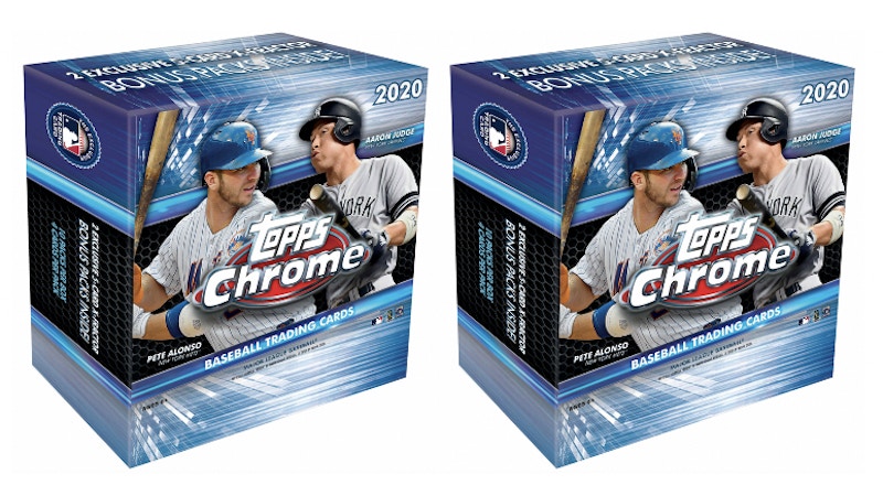 2020 Topps Chrome Baseball Monster Box 2x Lot