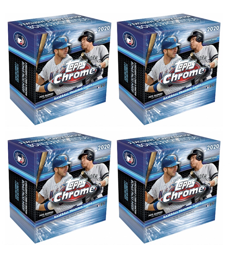 Buy Caja Monstruo 2020 Topps Chrome Baseball Lote de 4x