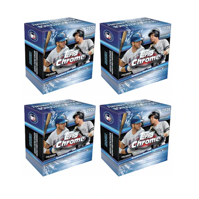2020 Topps Chrome Baseball Monster Box 4x Lot