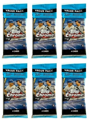 2020 Topps Chrome Baseball Value Pack 6x Lot Buy 2020 Topps Chrome Baseball Value Pack 6x Lot