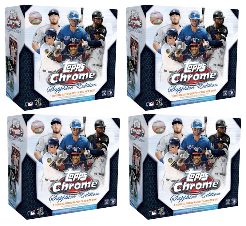 2020 Topps Chrome Sapphire Edition Baseball Box 4x Lot