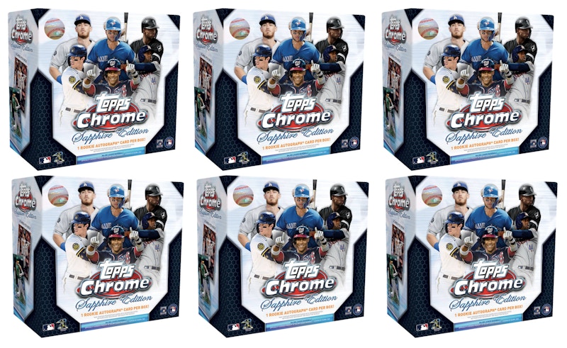 2020 Topps Chrome Sapphire Edition Baseball Box 6x Lot
