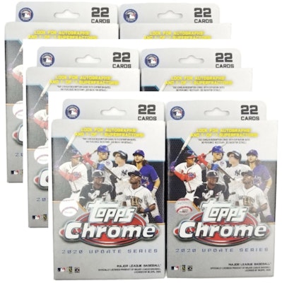 2020 Topps Chrome Update Baseball Hanger Box 6x Lot Buy 2020 Topps Chrome Update Baseball Hanger Box 6x Lot