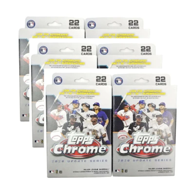 2020 Topps Chrome Update Baseball Hanger Box 6x Lot
