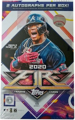 2020 Topps Fire Baseball Hobby Box Buy 2020 Topps Fire Baseball Hobby Box
