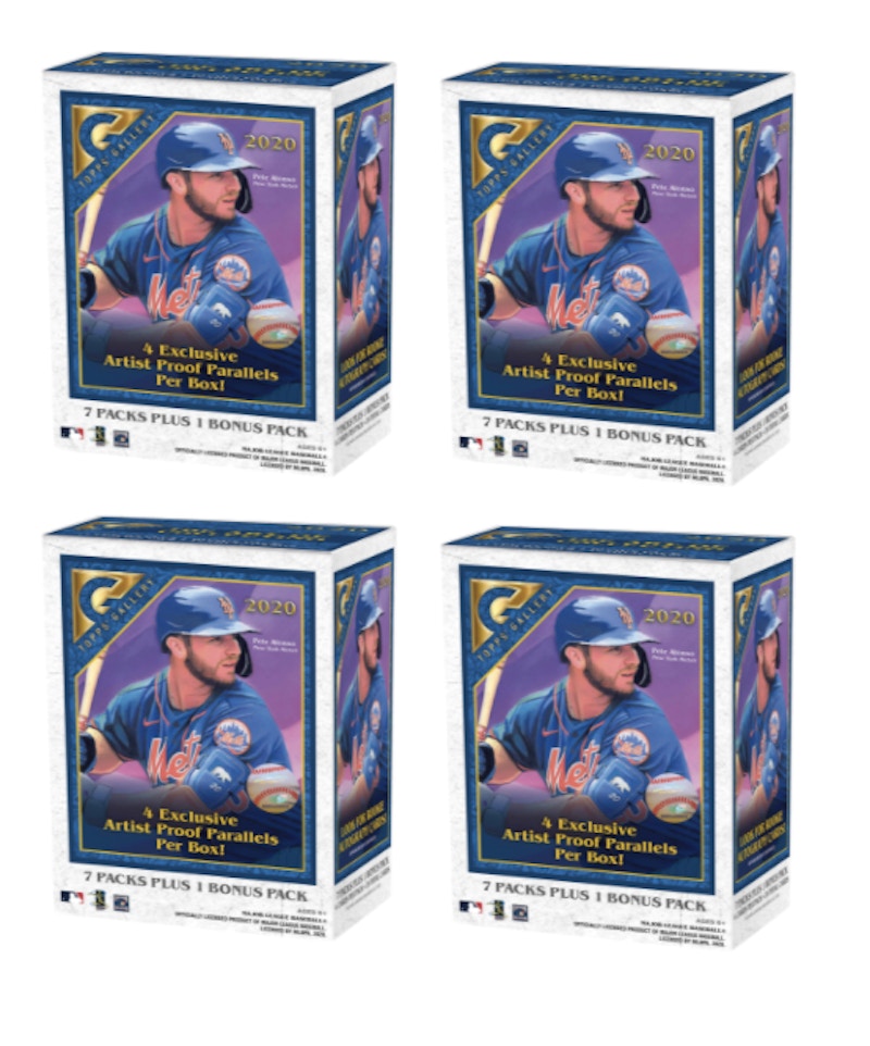 Buy 2020 Topps Gallery 棒球爆炸盒 4x 套装