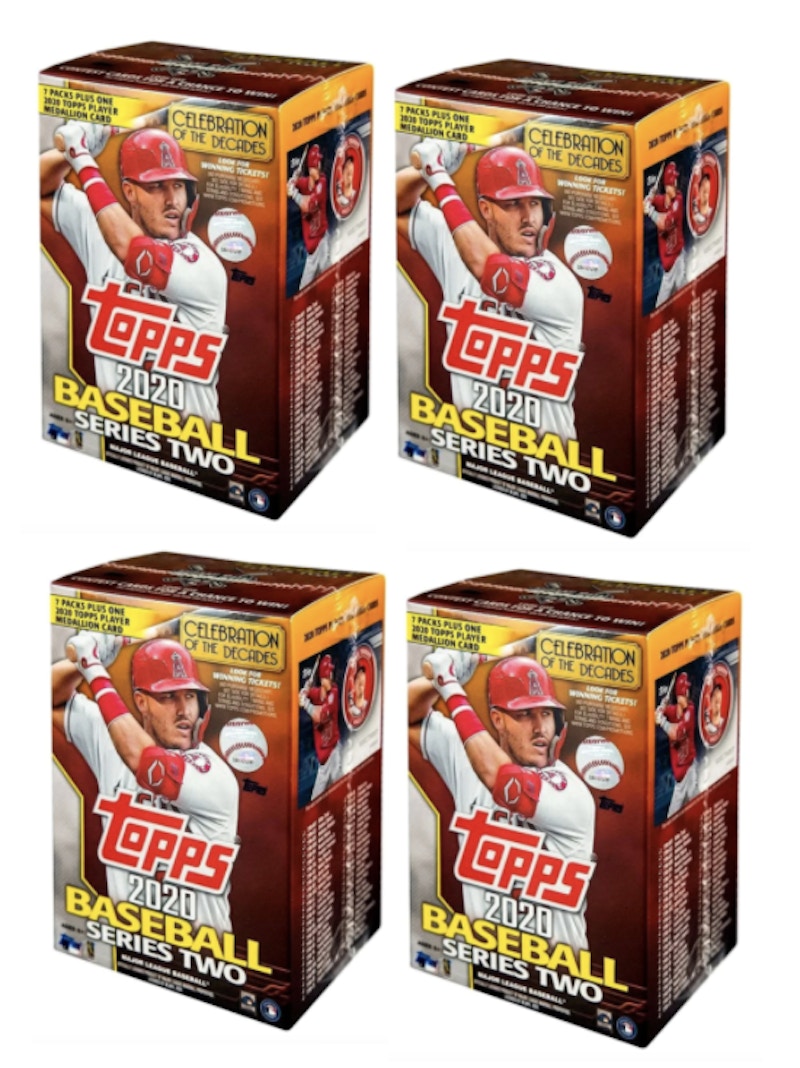 2020 Topps Series two Baseball Blaster Box 4x Lot