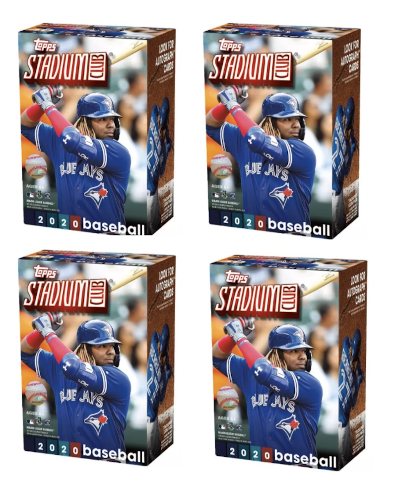 2020 Topps Stadium Club Baseball Blaster Box 4x Lot