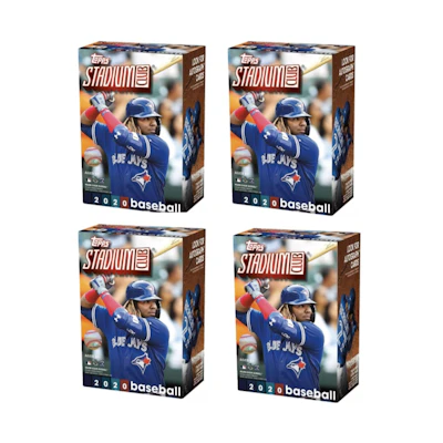 2020 Topps Stadium Club Baseball Blaster Box 4x Lot