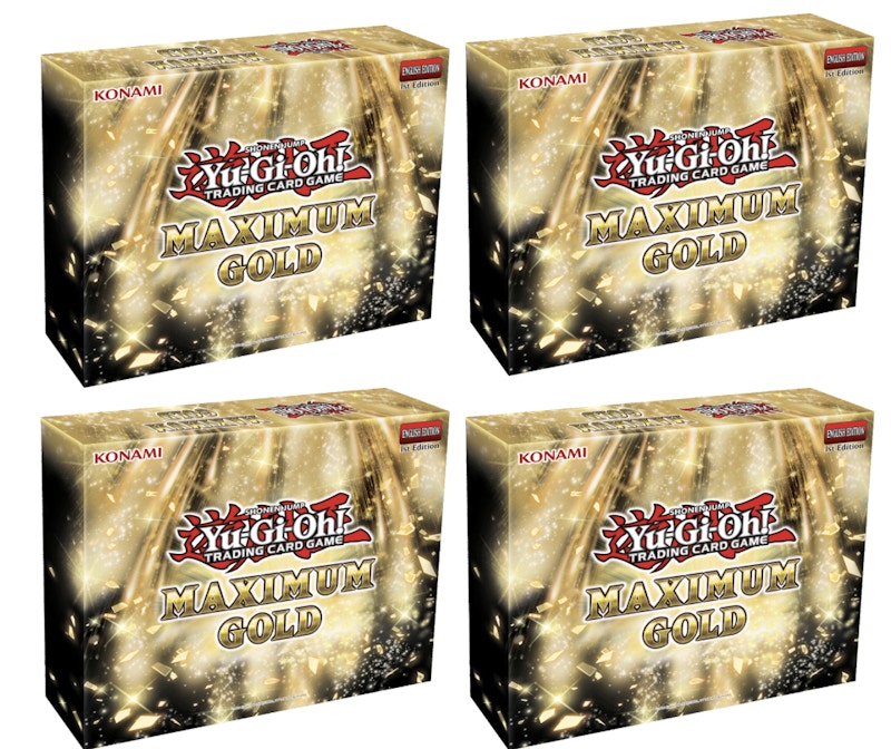 2020 Yu-Gi-Oh! TCG Maximum Gold Collector's Set 4x Lot