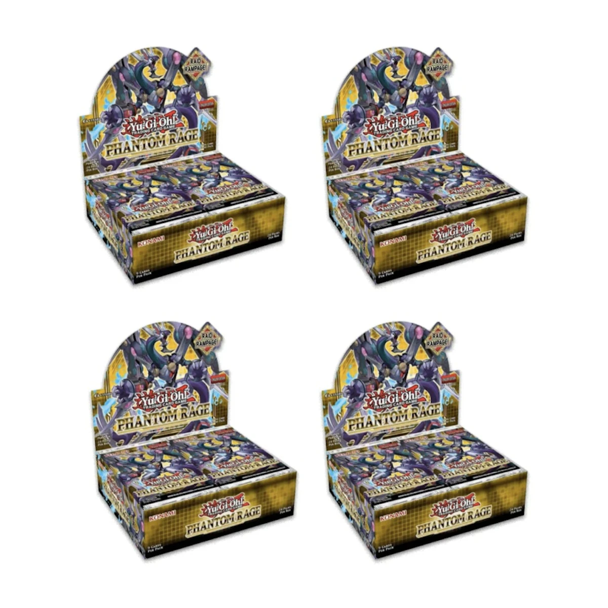 Buy 2020 Yu-Gi-Oh! TCG Phantom Rage 1st Edition Booster Box 4X Lot ...