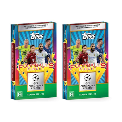 2021-2022 Topps UEFA Champions League Finest Flashbacks Soccer Hobby Box 2x Lot