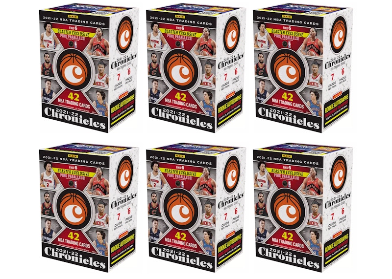 2021-22 Panini Chronicles Basketball Blaster Box 6x Lot