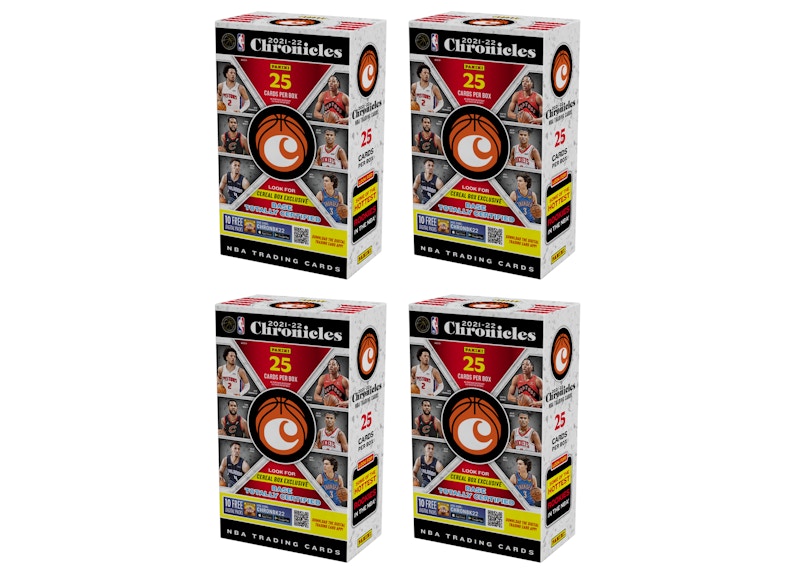 2021-22 Panini Chronicles Basketball Cereal Box 4x Lot