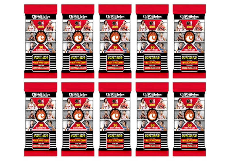 2021-22 Panini Chronicles Basketball Hanger Pack 10x Lot