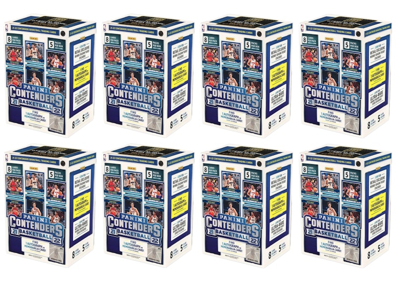 2021-22 Panini Contenders Basketball Blaster Box (40 Count) 8x Lot