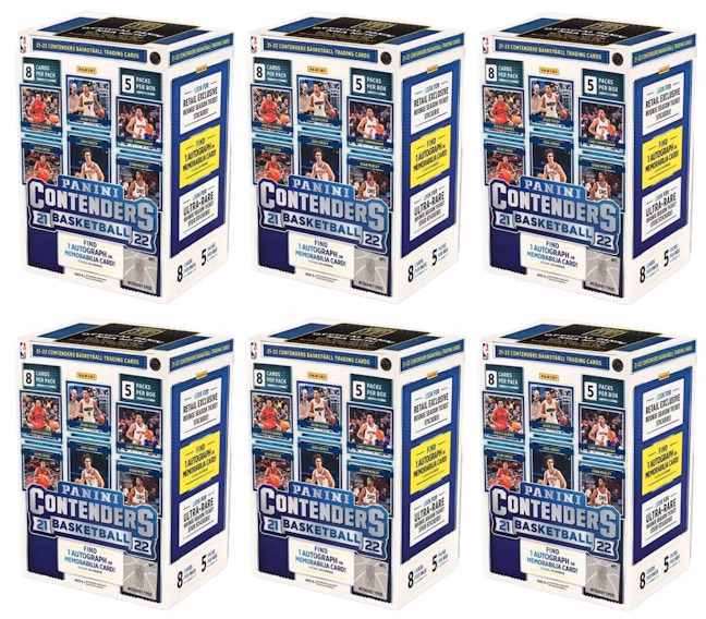 2021-22-panini-contenders-basketball-blaster-box-40-count-6x-lot