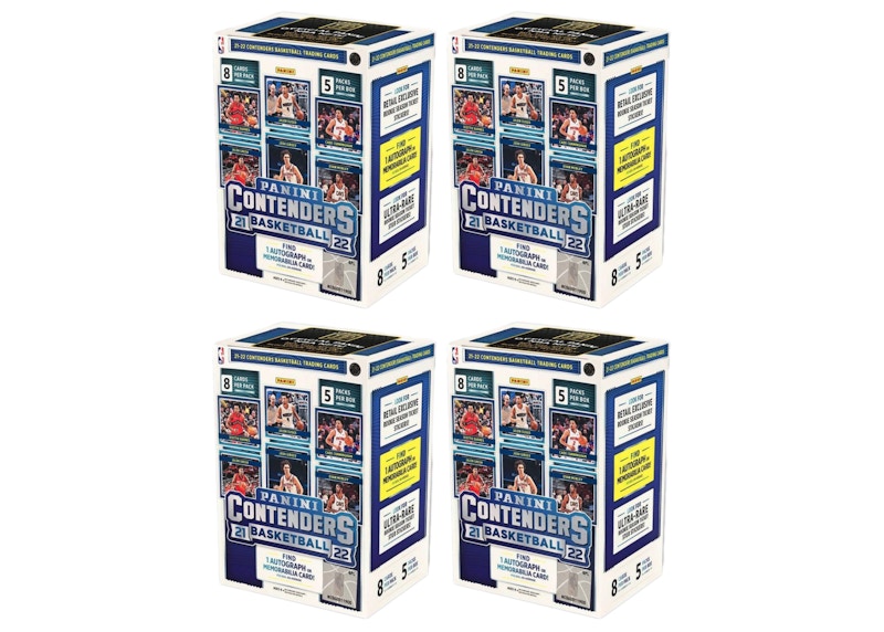2021-22 Panini Contenders Basketball Blaster Box (40 Count) 4x Lot