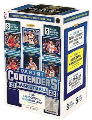 2021-22 Panini Contenders Basketball Blaster Box (40 Count) Buy 2021-22 Panini Contenders Basketball Blaster Box (40 Count)