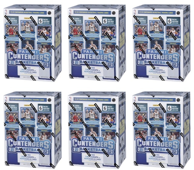 2021-22-panini-contenders-basketball-fanatics-exclusive-blaster-box-30-count-6x-lot