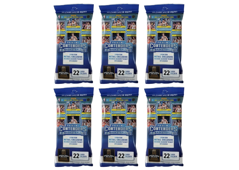 2021-22 Panini Contenders Basketball Fat Pack 6x Lot