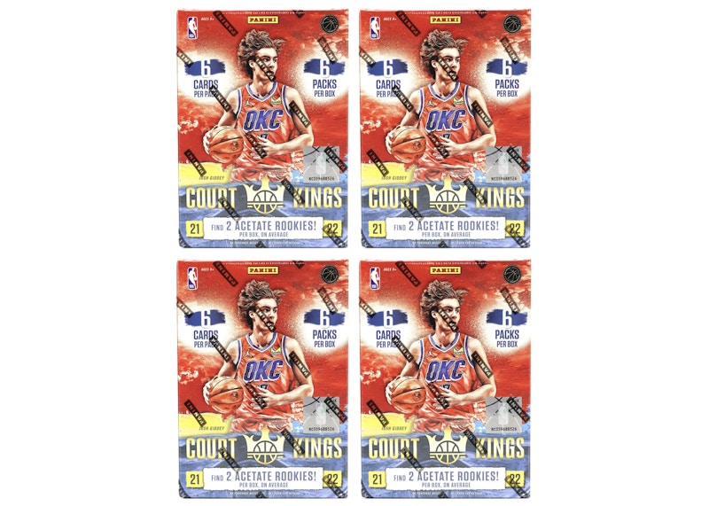 2021-22 Panini Court Kings Basketball International Blaster Box 4x Lot
