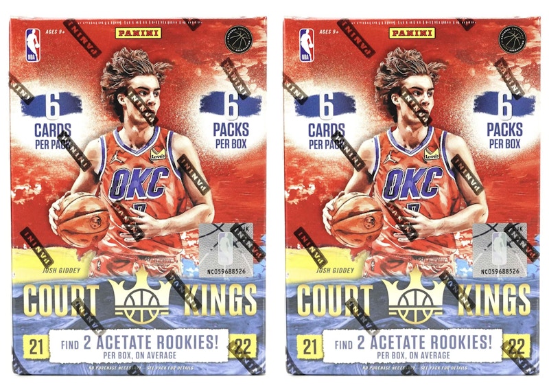 2021-22 Panini Court Kings Basketball International Blaster Box 2x Lot