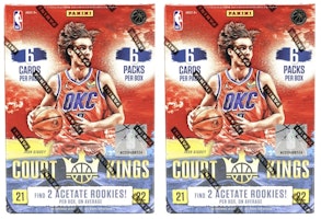 2021-22 Panini Court Kings Basketball International Blaster Box 2x Lot 2021-22 Panini Court Kings Basketball International Blaster Box 2x Lot