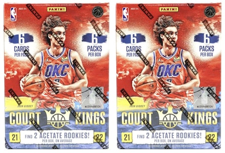 2021-22 球季 Panini Court Kings 欖球 國際版 閃購盒 兩入組 Buy 2021-22 球季 Panini Court Kings 欖球 國際版 閃購盒 兩入組