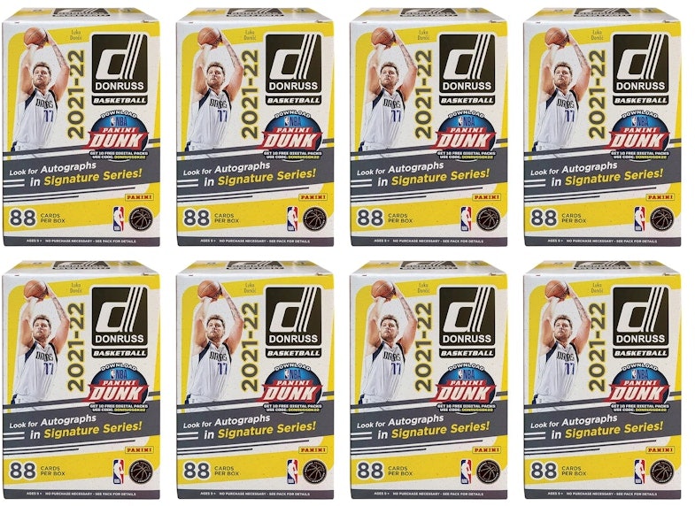 2021-22-panini-donruss-basketball-blaster-box-8x-lot