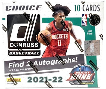 Caja de Baloncesto Panini Donruss Choice 2021-22 Buy Caja de Baloncesto Panini Donruss Choice 2021-22