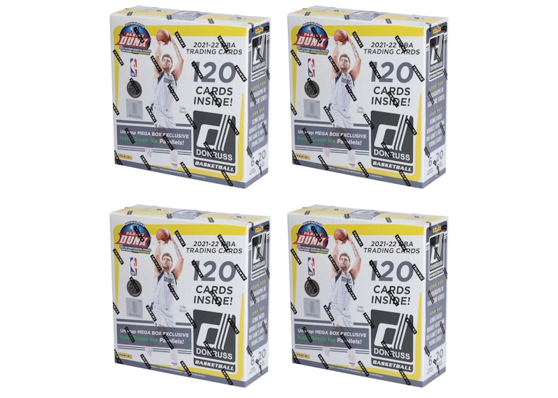 2021-22 Panini Donruss Basketball Fanatics Exclusive Mega Box (Holo Green Ice Parallels) 4x Lot