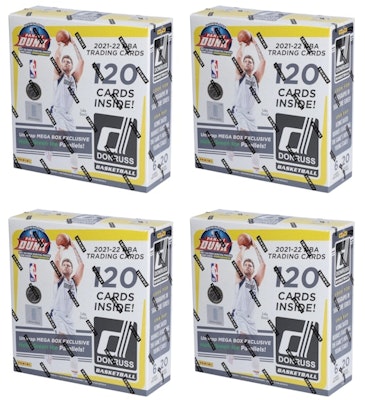 2021-22 Panini Donruss Basketball Fanatics Exclusive Mega Box (Holo Green Ice Parallels) 4x Lot Buy 2021-22 Panini Donruss Basketball Fanatics Exclusive Mega Box (Holo Green Ice Parallels) 4x Lot