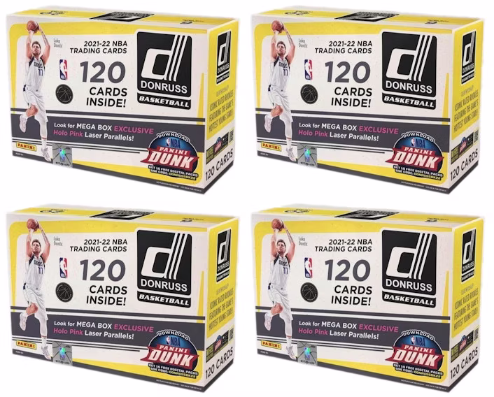 2021-22-panini-donruss-basketball-mega-box-holo-pink-laser-parallels-4x-lot