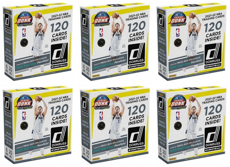 2021-22-panini-donruss-basketball-mega-box-holo-teal-laser-parallels-6x-lot