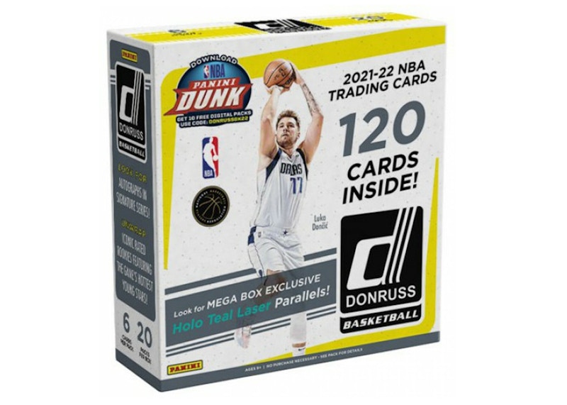 2021-22 Panini Donruss Basketball Mega Box (Holo Teal Laser Parallels)