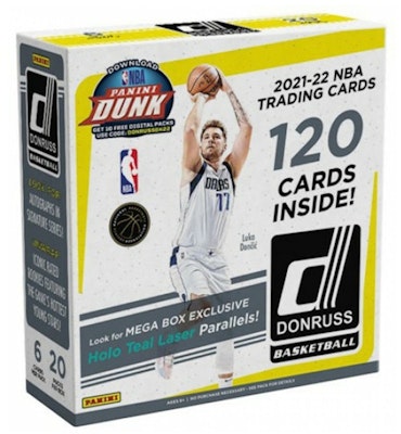 2021-22 Panini Donruss Basketball Mega Box (Holo Teal Laser Parallels) Buy 2021-22 Panini Donruss Basketball Mega Box (Holo Teal Laser Parallels)