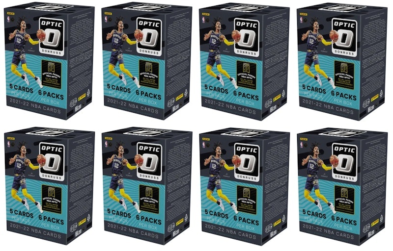 2021-22-panini-donruss-optic-basketball-blaster-box-8x-lot