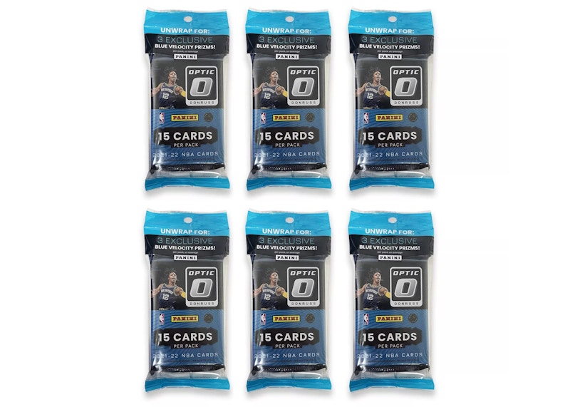 2021-22 Panini Donruss Optic Basketball Cello Pack 6x Lot