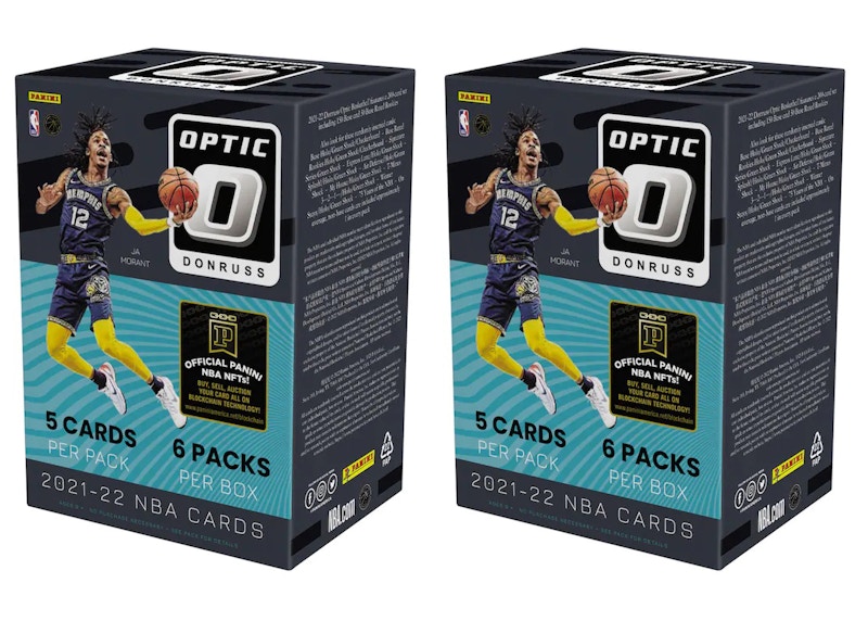 2021-22 Panini Donruss Optic Basketball Fanatics Exclusive Blaster Box (Green Shock Prizms) 2x Lot