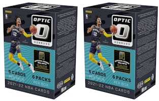 2021-22 Panini Donruss Optic Basketball Fanatics Exclusive Blaster Box (Green Shock Prizms) 2x Lot 2021-22 Panini Donruss Optic Basketball Fanatics Exclusive Blaster Box (Green Shock Prizms) 2x Lot