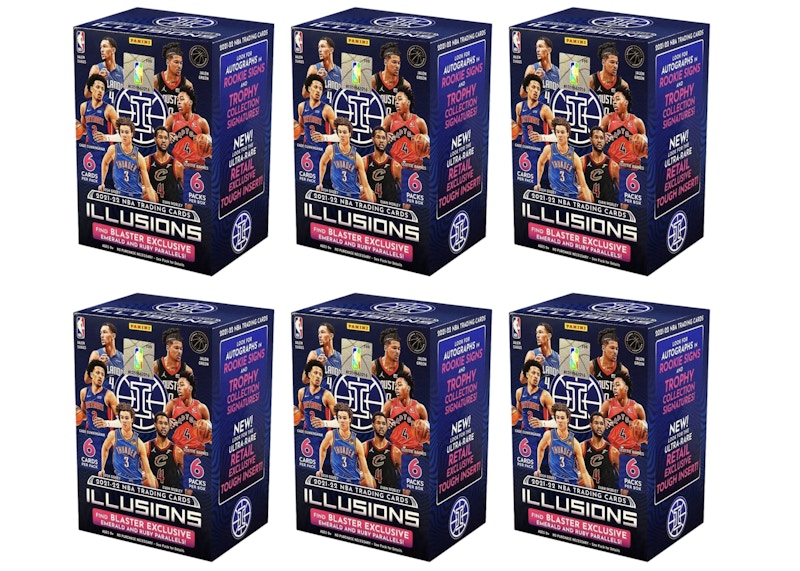 2021-22 Panini Illusions Basketball Blaster Box 6x Lot